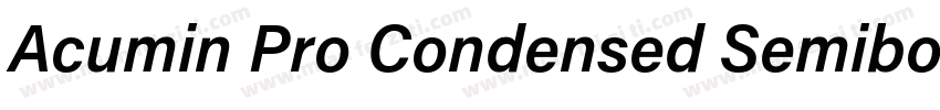 Acumin Pro Condensed Semibold字体转换
